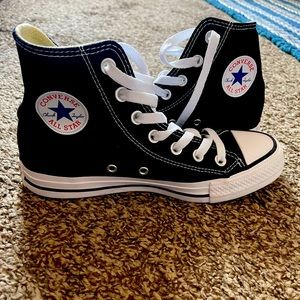 Black high top Converse